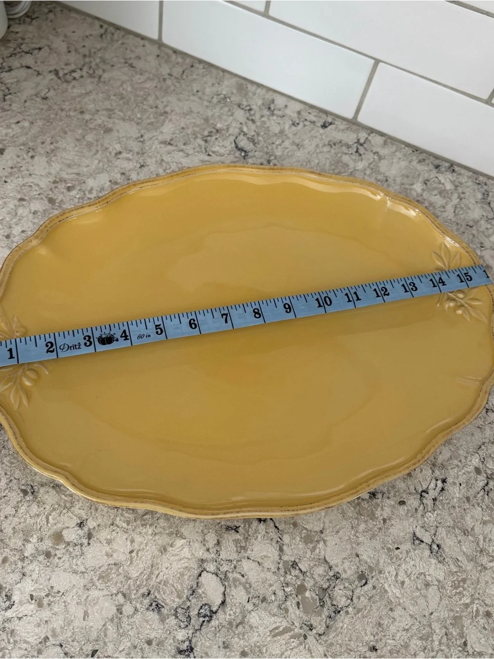 Sur La Table Yellow Oval “Italian Olive